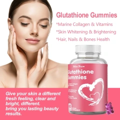 Glutathione Plus Skin Whitening Glowing Product Skin Lightening Collagen Supplement Private Label Glutathione Gummies