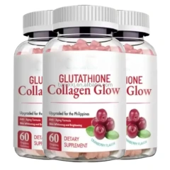 OEM Collagen Supplements  Pectin Bear Gummy Jelly Candy L-glutathione Skin Lightening Gummies