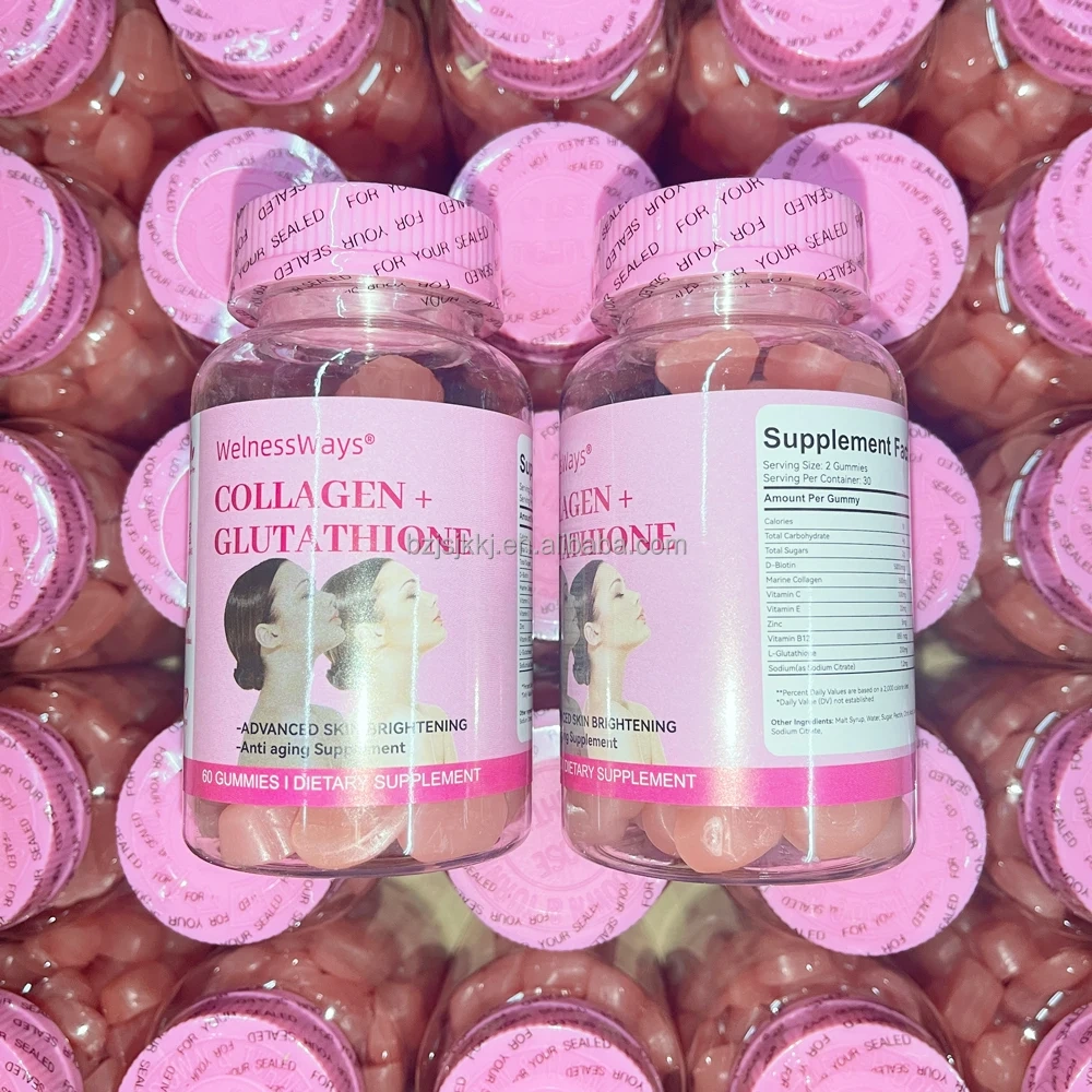 Skin Whitening Collagen Gummies With Biotin and Vitamins C Powder Collagen Gummies WelnessWays