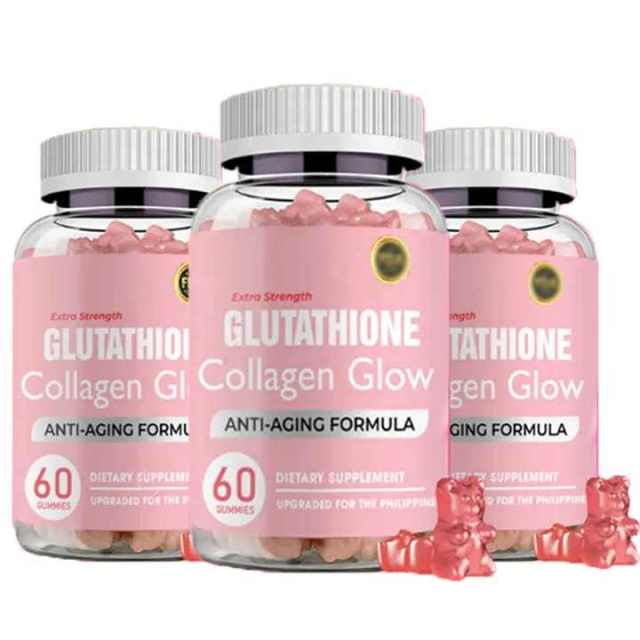 Skin Supplement Private Label Skin Whitening Gummies Biotin Collagen Skin Glow Gummy L-GLUTATHIONE GUMMIES Glowing