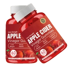 OEM Private Label Apple Cider Vinegar Gummy Arnitine Supplement Organic Health  Vegan Apple Cider  for Weight Control
