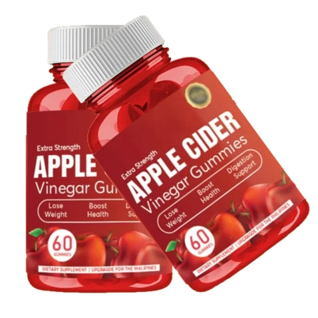 OEM Private Label Apple Cider Vinegar Gummy Arnitine Supplement Organic Health  Vegan Apple Cider  for Weight Control