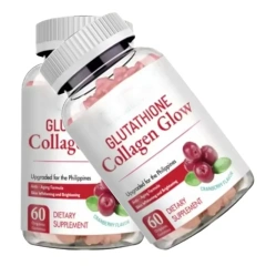 OEM Collagen Supplements  Pectin Bear Gummy Jelly Candy L-glutathione Skin Lightening Gummies