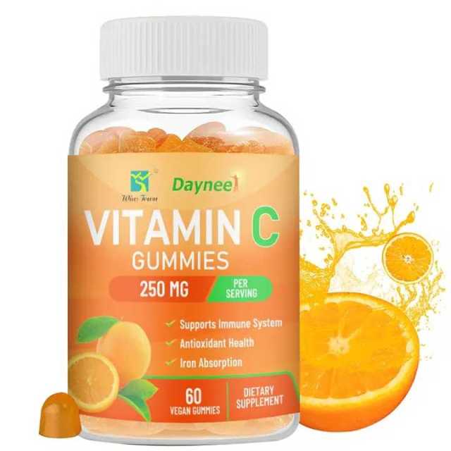 Daynee Vitamin C Gummies Supplement Gummies for Women Iron and Vitamin C for Absorption Vitamins for Pregnancy