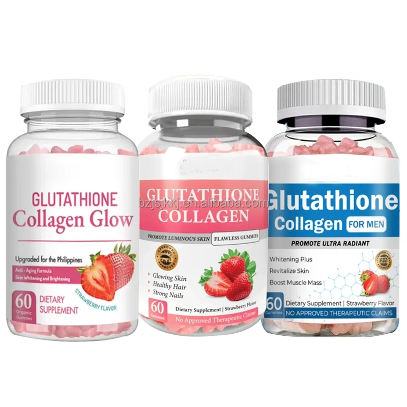 WelnessWays Glow Collagen Glow Gummies Strawberry Flavor 60 Chewable Gummies