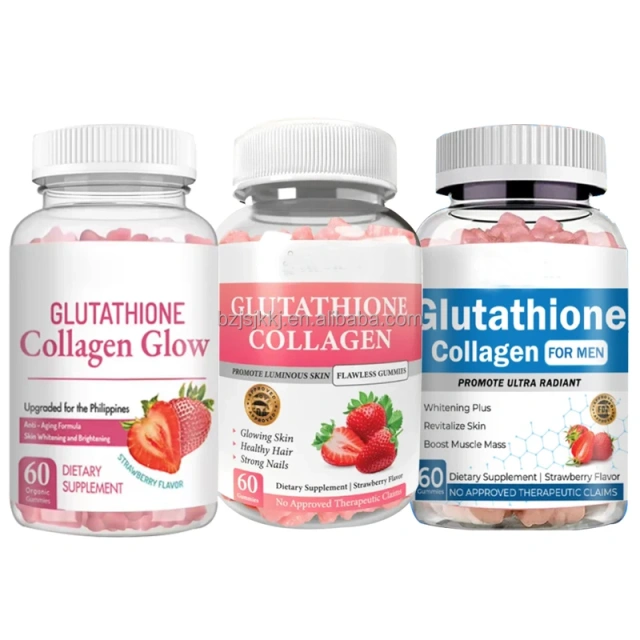 WelnessWays Glow Collagen Glow Gummies Strawberry Flavor 60 Chewable Gummies