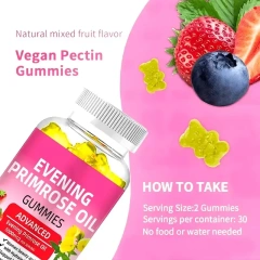 Private Label Natural Skin High Quality Evening Primrose Oil Supplement 1000mg Vitamin Evening Primrose Gummies