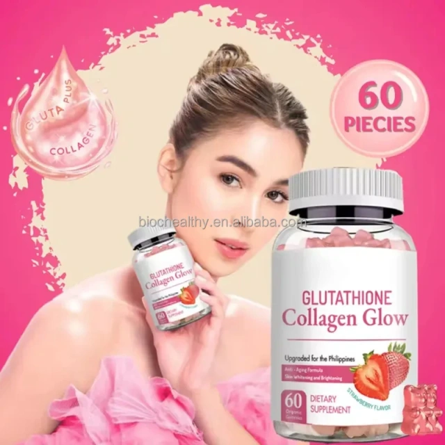 OEM Private Label Brightening Gummies L-Glutathione Collagen Supplements Collagen L-glutathione Gummies
