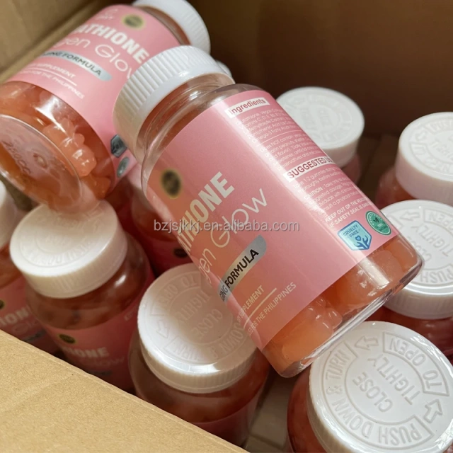 Skin Supplement Private Label Skin Whitening Gummies Biotin Collagen Skin Glow Gummy L-GLUTATHIONE GUMMIES Glowing