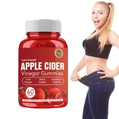 OEM Private Label Apple Cider Vinegar Gummy Arnitine Supplement Organic Health  Vegan Apple Cider  for Weight Control