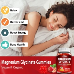 OEM Private Label Magnesium Complex Gummies Magnesium Citrate Magnesium Glycinate With Zinc Supplement for Calm Relaxation
