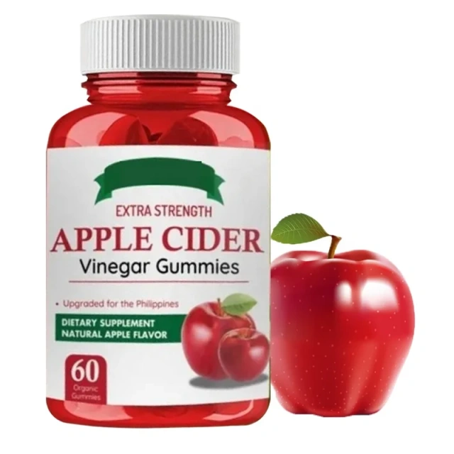 60pcs Apple Cider Vinegar Gummies Private Label Slimming Apple Cider Vinegar Gummy Vitamins Healthcare Supplement