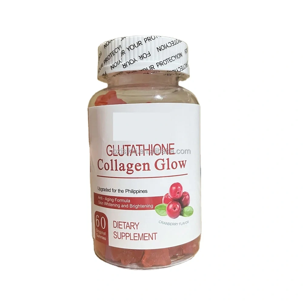 Hot Sale Anti Aging Formula Hydrolyzed Glutathione Collagen Glow Gummies Glowing Skin for Women in Philippine