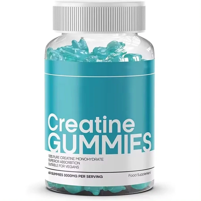 Private Label OEM Creatine Monohydrate Gummies 5000mg Pre Workout Energy Sports Nutrition Supplements Gummies for Muscle Growth
