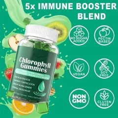 Natural Chlorophyll Liver Detox Healthcare Supplement Gummy Candy Boost Health Immunity Gummies Memory