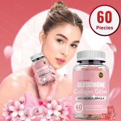 Oem Manufacturing logo Anti-Aging Collagen Collagen Gummies with Vitamin K for Skin Whitening  Anti-Aging Support Supplements