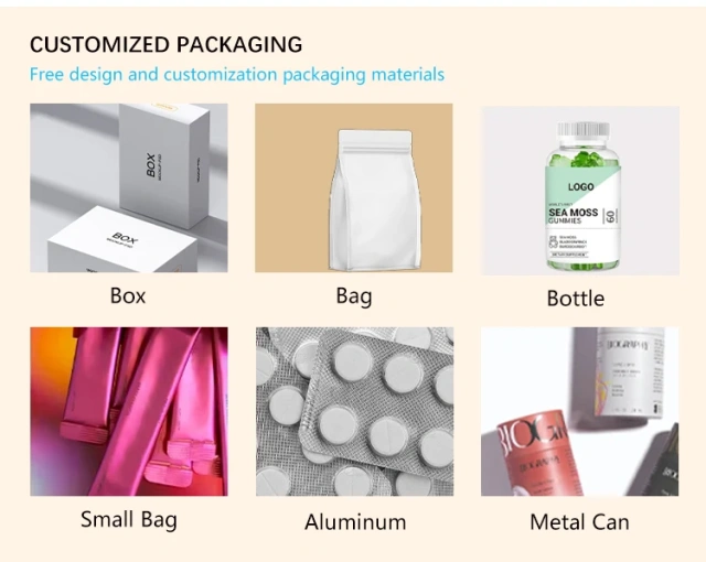 13 in 1 pink Glutathione Glow Collagen Hyaluronic Acid Gummies Natural Flavor Collagen with Biotin Vitamin Gummy for Women