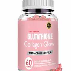 Oem Manufacturing logo Anti-Aging Collagen Collagen Gummies with Vitamin K for Skin Whitening  Anti-Aging Support Supplements