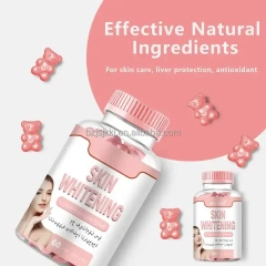 Private Label Skin Whitening Product Smoothing Care Healthy Skin Lightening Detox for Herbal Glow Gummy