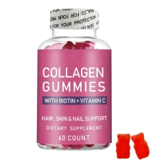 13 in 1 pink Glutathione Glow Collagen Hyaluronic Acid Gummies Natural Flavor Collagen with Biotin Vitamin Gummy for Women