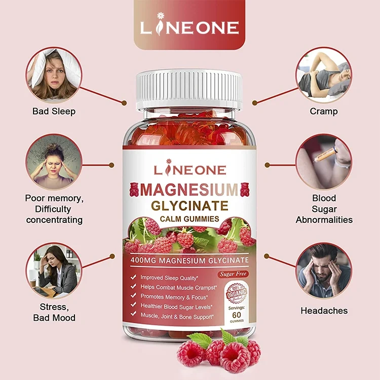 OEM Calcium Magnesium Zinc Vitamin D Threonate Complex Glycinate Magnesium Citrate Tablet Capsule Magnesium Glycinate Gummies