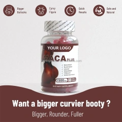 OEM Maca Plus Gummies 1500mg Big Booty Enhancer with Black Maca Root Multivitamin Support BUTTOCKS of ABUNDANCE