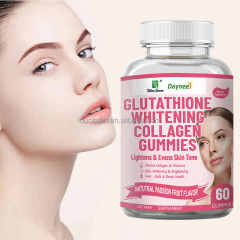 Private Label Natural L-G Lutathione Skin Lightening G Lutathione Reduced Whitening Skin Collagen Gummies