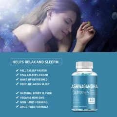 Private Label Natural Stress Well Sleep Gummies Ashwagandha Gummies