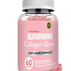 Oem Manufacturing logo Anti-Aging Collagen Collagen Gummies with Vitamin K for Skin Whitening  Anti-Aging Support Supplements