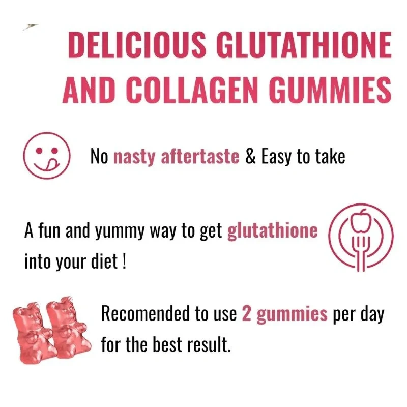 Oem Manufacturing logo Anti-Aging Collagen Collagen Gummies with Vitamin K for Skin Whitening  Anti-Aging Support Supplements