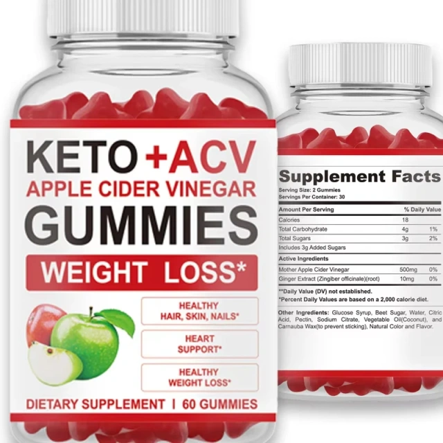 Wholesale Dietary Supplement Keto Gummies Weight Loss Fat Burner Apple Cider Vinegar Gummies Rapid for Women