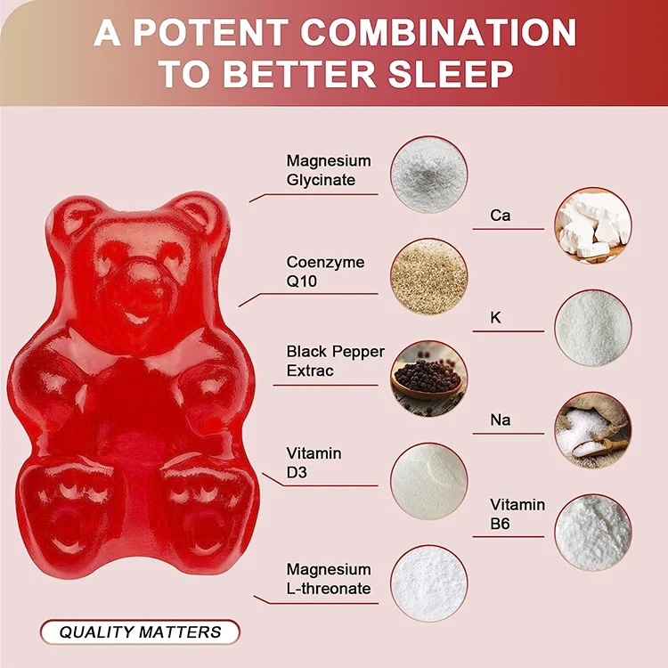 OEM Calcium Magnesium Zinc Vitamin D Threonate Complex Glycinate Magnesium Citrate Tablet Capsule Magnesium Glycinate Gummies