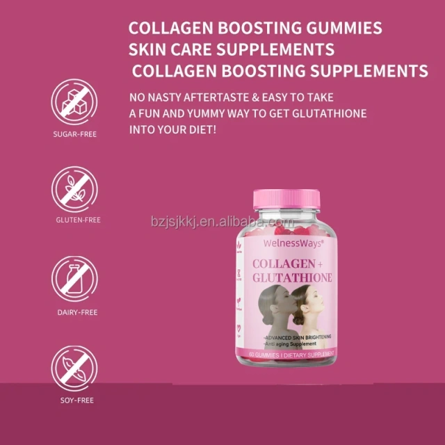 Skin Whitening Collagen Gummies With Biotin and Vitamins C Powder Collagen Gummies WelnessWays
