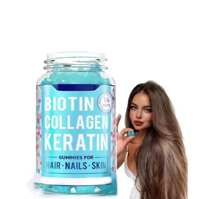 WELLBODY OEM/ODM Hair Vitamins Gummies With Biotin and Collagen Candy Health Care Supplement Private Label