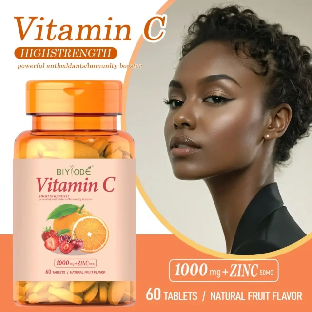 Biyode Fast Shipping Vitamin C Capsules Effective Formula Vitamins Tablets for Adults Not for Pregnant Women