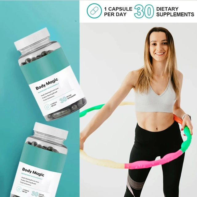 OEM Private Label Body Magic Chlorophyll Capsules Adult-Friendly Parsley Leaf Supplements for Health and Wellness One Bottle