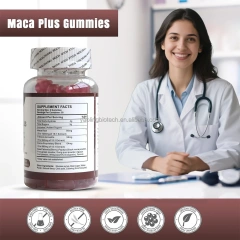 OEM Maca Plus Gummies 1500mg Big Booty Enhancer with Black Maca Root Multivitamin Support BUTTOCKS of ABUNDANCE