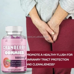 OEM Factory Wholesale Cranberry Gummies Supplement Health Food Adults Beauty Product Collagen Dosage Form