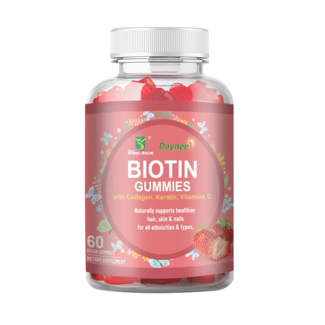 Private Label Biotin Gummies Biotin Keratin Collagen Hair Skin and Nails Vitamins Biotin Supplement Gummies