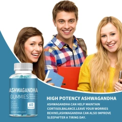 Private Label Natural Stress Well Sleep Gummies Ashwagandha Gummies