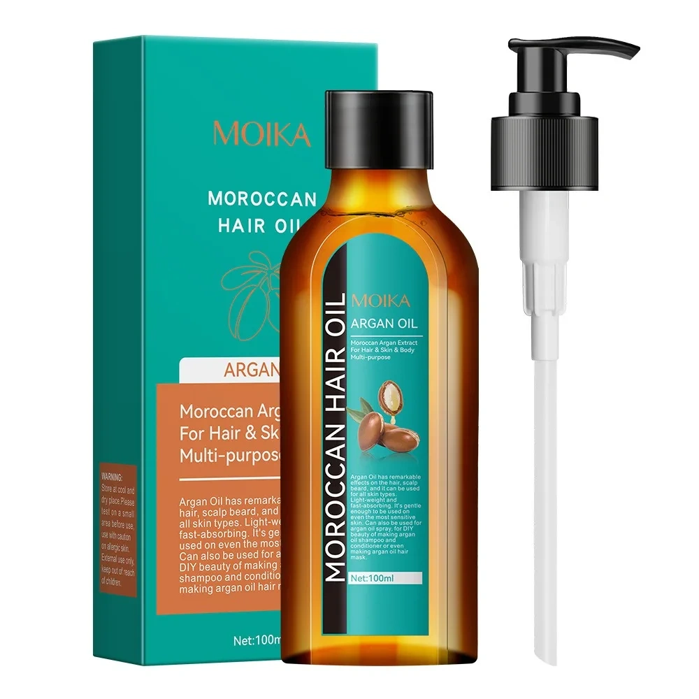 ODM OEM Customized  Nourishing Repair Damaged Hair Prevent Frizz Soften Hair Rosemary Moroccan Organic Hair Care Serum Oil