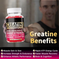OEM Hot Sale Creatine Monohydrate Gummies 5000mg for Men & Women Chewables Creatine Monohydrate for Muscle Strength 90 Counts