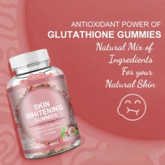 Cross Border Export Skin Whitening Gummies Revitalize the Skin and Bid Farewell to Dullness Source Factory Spot Goods 60capsules