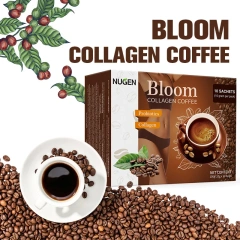 Instant Slimming Chocolate Flavor Coffee Cream Bitter Taste with Sugar Glutenin Collagen Bloom White Powder in Box Packaging