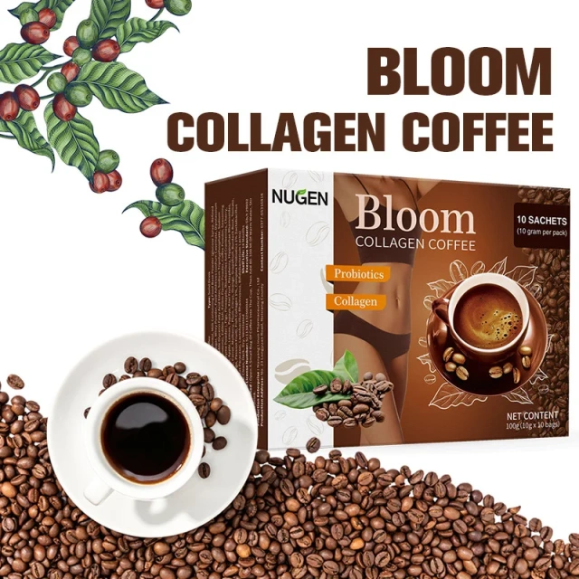 Instant Slimming Chocolate Flavor Coffee Cream Bitter Taste with Sugar Glutenin Collagen Bloom White Powder in Box Packaging