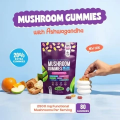OEM Hot Sale Lion'Mane Ashwagandha Mushroom Gummies Premium Healthcare Supplements