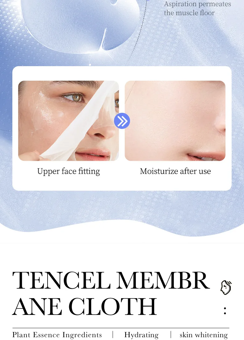 Beauty Product BIOAQUA Private Label Korean Skin Care Facial Mask Whitening and Moisturizing Hyaluronic Acid Sheet Mask