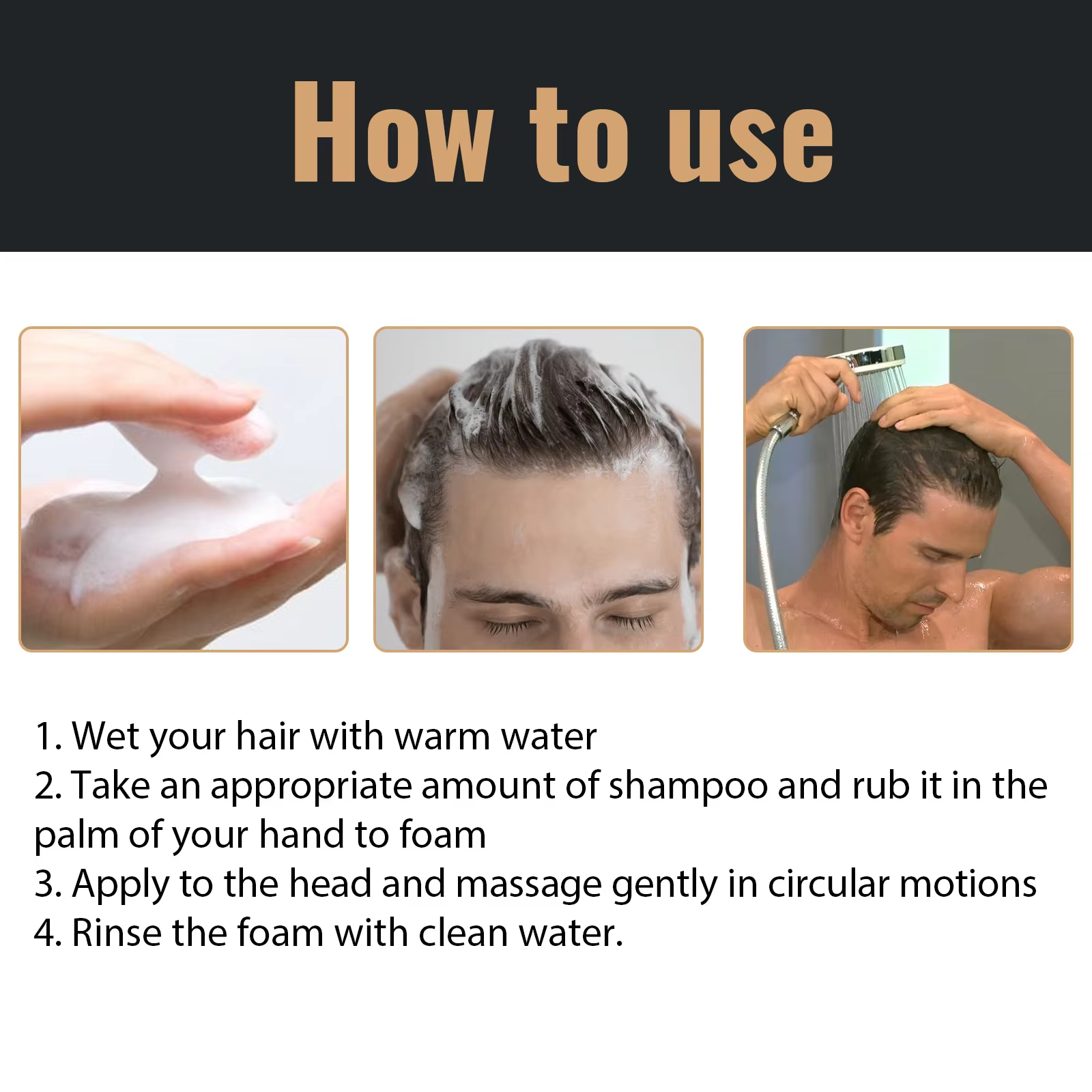 Anti hair loss shampoo with strong repair, firming, and hair regeneration properties