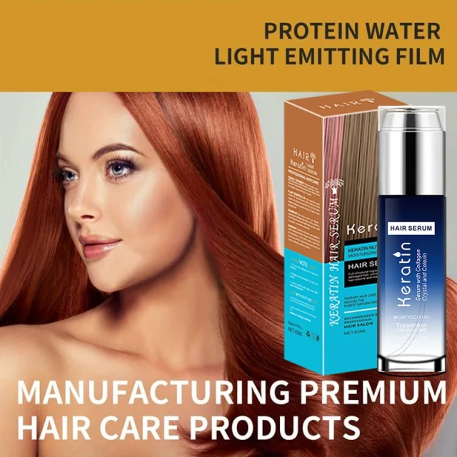 80ml Keratin Organic for Nourishing Smoothing for Dyed Curly Straight for Dry Hair Hair Care Serum Oil