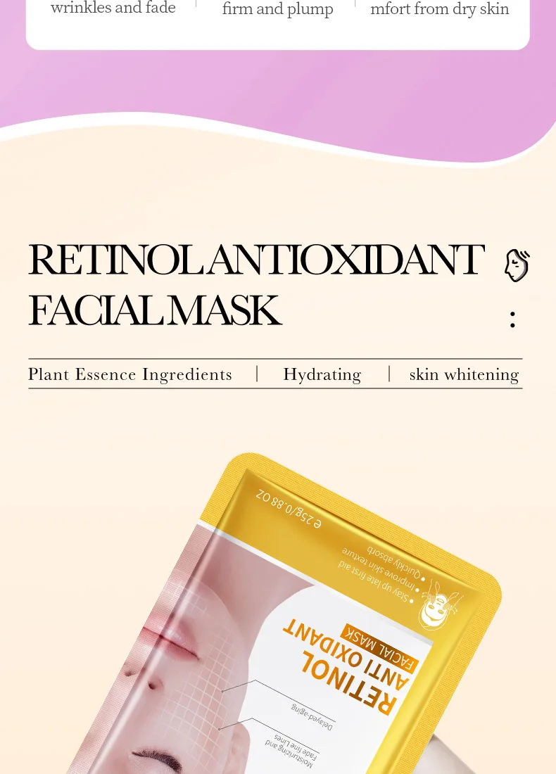 Beauty Product BIOAQUA Private Label Korean Skin Care Facial Mask Whitening and Moisturizing Hyaluronic Acid Sheet Mask